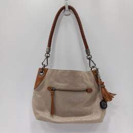 The Sak Brown Shimmer Shoulder Handbag