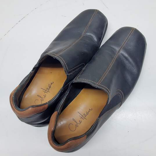 Cole Haan Black Leather Loafers Mens Size 10 image number 3