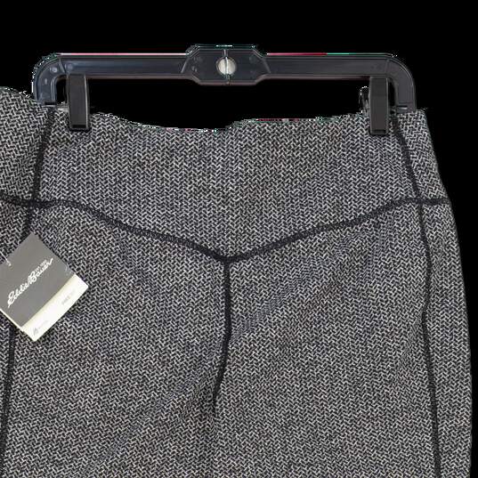 Women's Grey Chevron Elastic Waist Activewear Compression Leggings Size XL image number 4