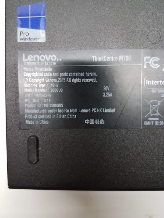 Lenovo ThinkCentre M700 Tiny Desktop PC i5-6500T 2.5GHz 4GB RAM NO HDD #2 image number 5