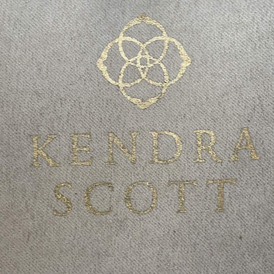 Designer Kendra Scott Silver-Tone Drusy Pendant Necklace w/ Bag image number 4