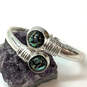 Designer Robert Lee Morris SOHO Silver-Tone Abalone Stone Cuff Bracelet image number 1