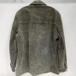 Alfani Green Leather Jacket Men's Size L alternative image