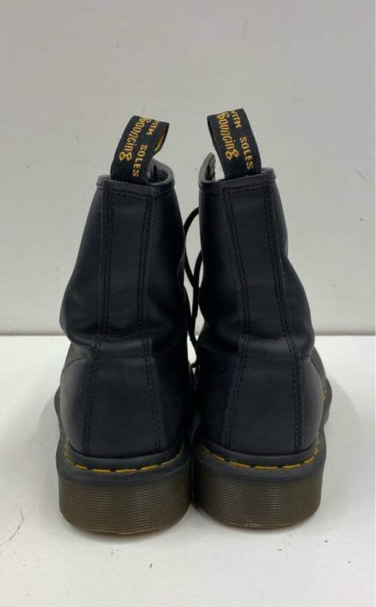 Dr. Martens Leather 1460 Matte Combat Boots Black 7 image number 4
