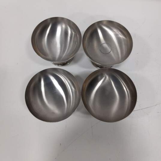 Set of 4 Piazza Paciugo Steel Gelato Cups image number 2