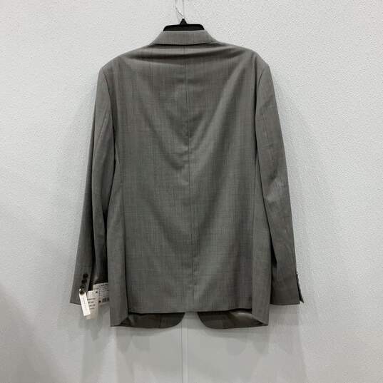 Calvin Klein NWT Mens Gray Long Sleeve Blazer & Pants 2 Piece Suit Set Size 42L image number 3