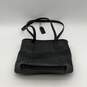 Coach Womens Black Leather Double Strap Bag Charm Zipper Tote Handbag image number 1
