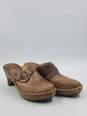Authentic FRYE Tan Leather Clogs W 8.5M image number 3