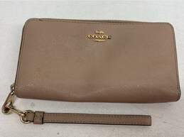 Coach Taupe Leather Wallet