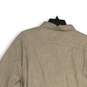 NWT Jachs New York Mens Beige Chambray Collared Button-Up Shirt Size XL image number 4