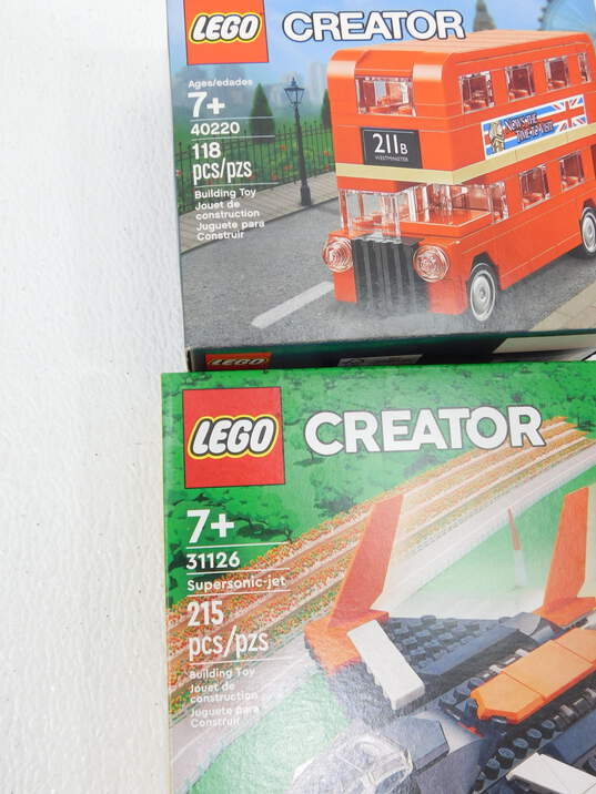Creator Factory Sealed Sets 31126: Supersonic-jet & 40220: London Bus image number 2