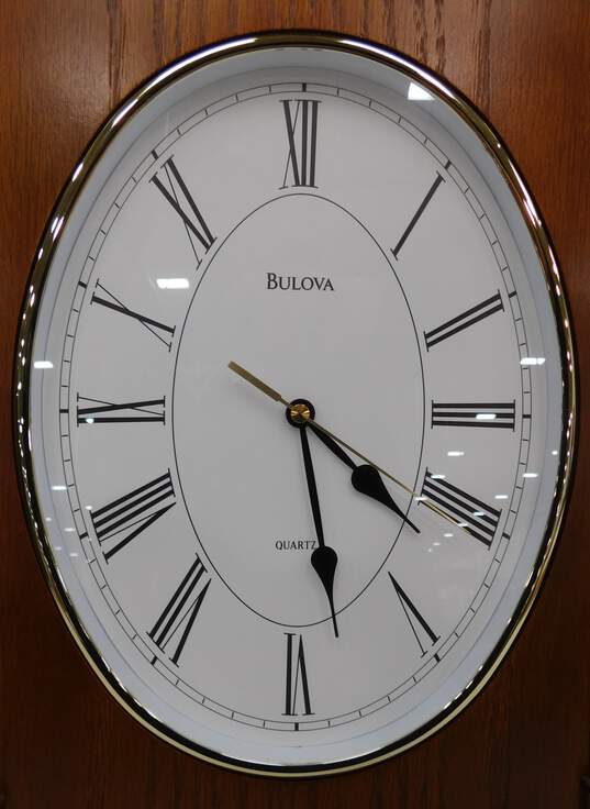 Bulova Quarts Wood Mantel Clock, I.O.B. image number 6