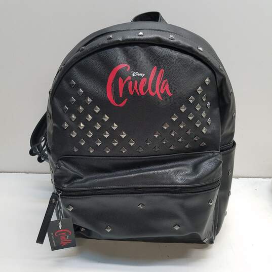 Disney Cruella Studded Backpack Black image number 1