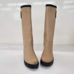 Cole Haan Women's Beige Mid Calf Waterproof Rain Boots Size 8B alternative image