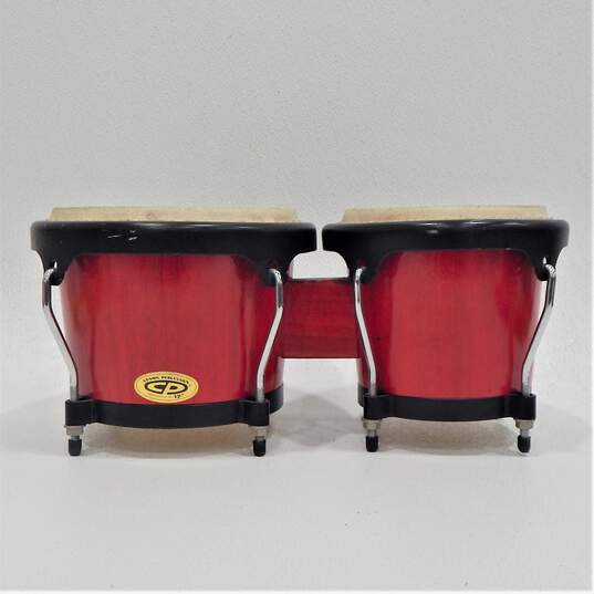 Cosmic Percussion (CP) Presented by Latin Percussion (LP) Mechanically-Tuned Red Bongo Drums image number 2