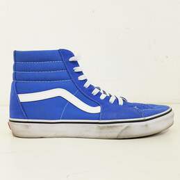 VANS Old Skool Sk8-Hi Blue Suede Canvas Sneakers Shoes Men's Size 10.5 alternative image