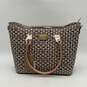 Brangio Womens Beige Floral Shimmer Bottom Stud Double Top Handle Handbag image number 1