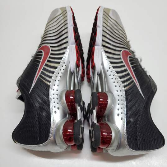 2008 MEN'S NIKE SHOX EXPERIENCE BLK/RED/SLV 318684-061 SZ 12 image number 2