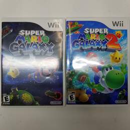 Super Mario Galaxy 1 & 2 Nintendo Wii Game Bundle