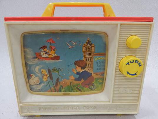 2 Vintage Fisher Price Toys Change A Tune Piano & Two Tune TV image number 2