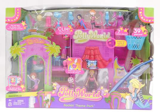 2005 Polly Pocket Pollyworld Rockin' Theme Park Play Set New In Open Box image number 1