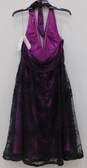 Adrianna Papell Women's Sleeveless Purple and Black Dress Size 12 image number 3