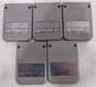 5 Count PS1 Memory Card Lot image number 2