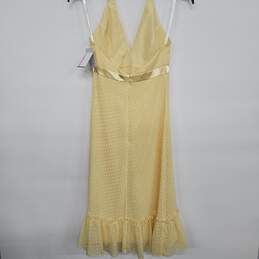 Yellow Dotedt Halter Dress alternative image