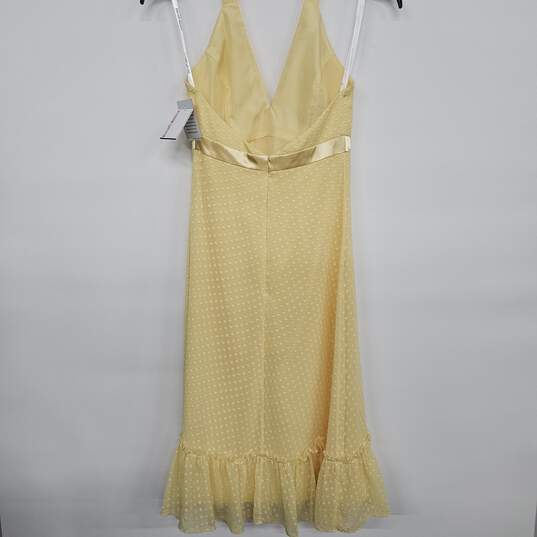 Yellow Dotedt Halter Dress image number 2
