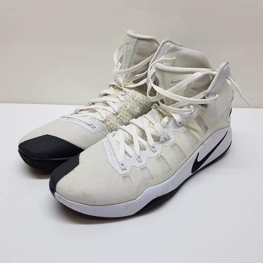 Nike Men’s Hyperdunk 2016 TB Basketball Shoes White & Black 844368-100 Size 17 image number 1