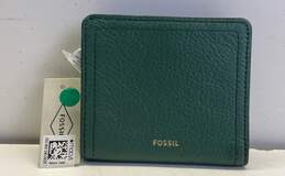 Fossil Bi Fold Wallet Green Leather