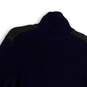 Mens Blue Long Sleeve Mock Neck Quarter Zip Knitted Pullover Sweater Size L image number 4