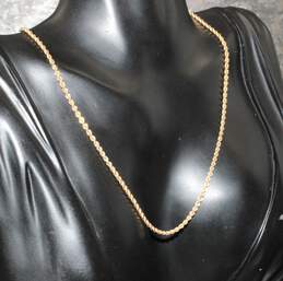 14K Yellow Gold 16" Rope Chain Necklace - 5.51g