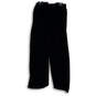 Womens Black Elastic Waist Wrinkle Resistant Stretch Wide Leg Pants Size 2 image number 2