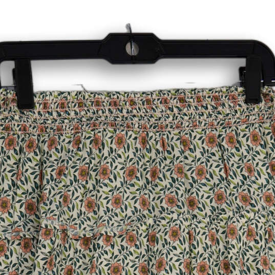NWT Womens Multicolor Floral Elastic Waist Pull-On A-Line Skirt Size M image number 4