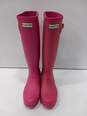 Hunter Women's Pink Tall RainBoots Size 5M image number 2