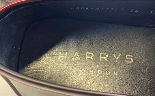 Harrys of London Burgundy Slide Dress Shoe Men 10 image number 7