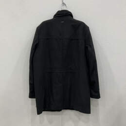 NWT Womens Black Collared Long Sleeve Regular Fit Full-Zip Overcoat Size XL alternative image