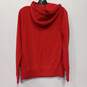 Nike "Just Do It" Red Pullover Hoodie Women's Size L image number 2