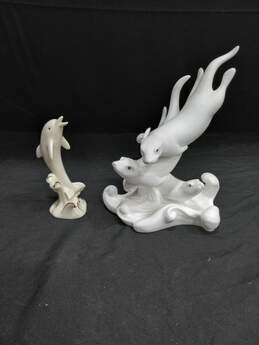 Pair of Lenox Porcelain Sea Life Figurines alternative image