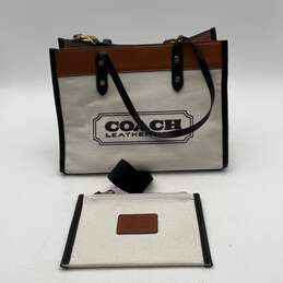Coach Womens Multicolor Double Handle Crossbody Strap Tote Bag Purse w/ Wallet