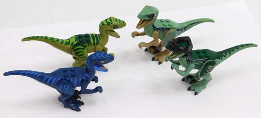Assorted Dinosaurs Velociraptor & Tetradactyl 6 Count Lot image number 3