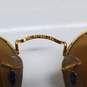 VTG RAY-BAN BAUSCH & LOMB GOLD FRAME ROUND SUNGLASSES image number 4