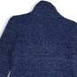 Talbots Womens Blue Knitted Mock Neck Long Sleeve Sweater Dress Size MP image number 4