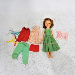 Vntg 1956 American Character Toni Fashion Doll Red Head & Clothes