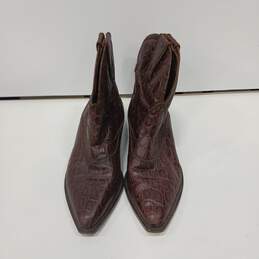 Saks 5th Ave Ladies Brown Leather Boots Size 8