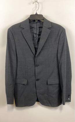 COS Mens Gray Single Breasted Coat And Straight Leg Pant 2 Piece Suit Size 46 alternative image