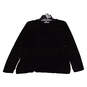 Womens Black Solid Long Sleeve Crew Neck T Shirt Size Small image number 4