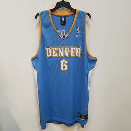 Mens Blue Denver Nuggets Kenyon Martin #6 Basketball-NBA Jersey Size 3XL