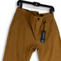 NWT Mens Brown Flat Front Stretch Twill Tapered Fit Chino Pants Size 34X32 image number 3